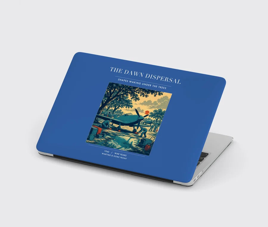 VINTAGE G4531 - The Dawn Dispersal - Designed MacBook Cases design on blue