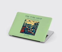 Thumbnail for VINTAGE G4535 - The Tyre Shop - Designed MacBook Cases design on lightgreen