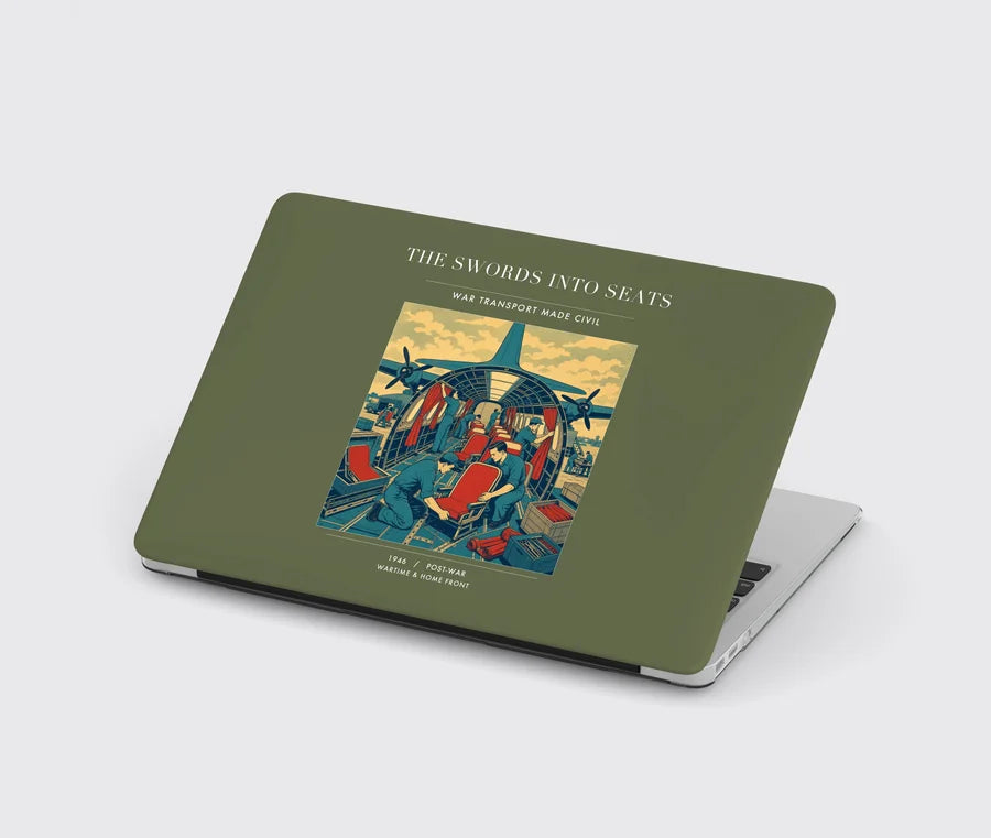 VINTAGE G4538 - The Swords Into Seats - Designed MacBook Cases design on greenarmy