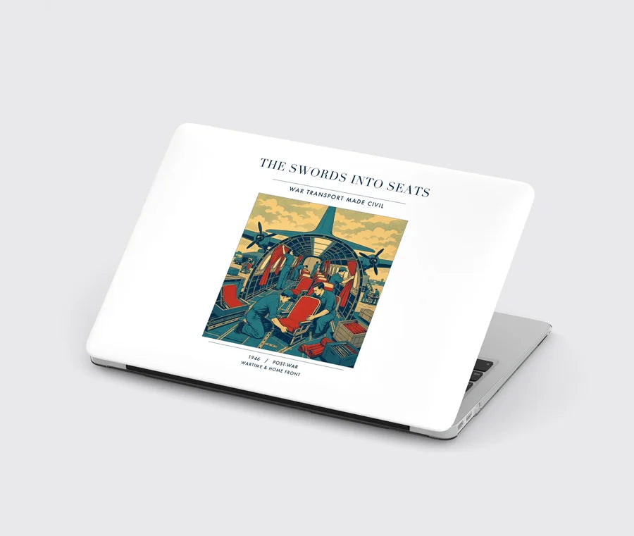 VINTAGE G4538 - The Swords Into Seats - Designed MacBook Cases design on white