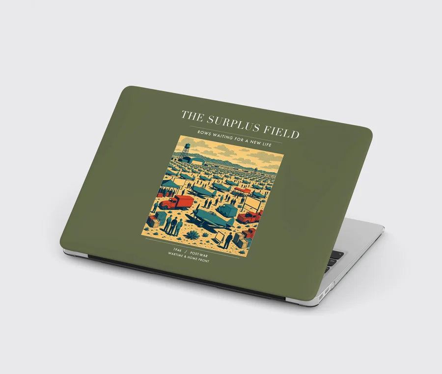 VINTAGE G4539 - The Surplus Field - Designed MacBook Cases design on greenarmy