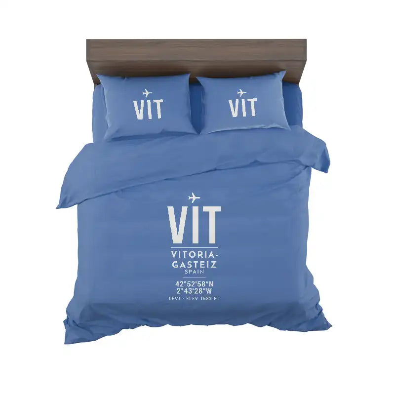 Vitoria Airport (VIT) Bedding Sets & Blankets - Bedding Set - ID Tag - Blue