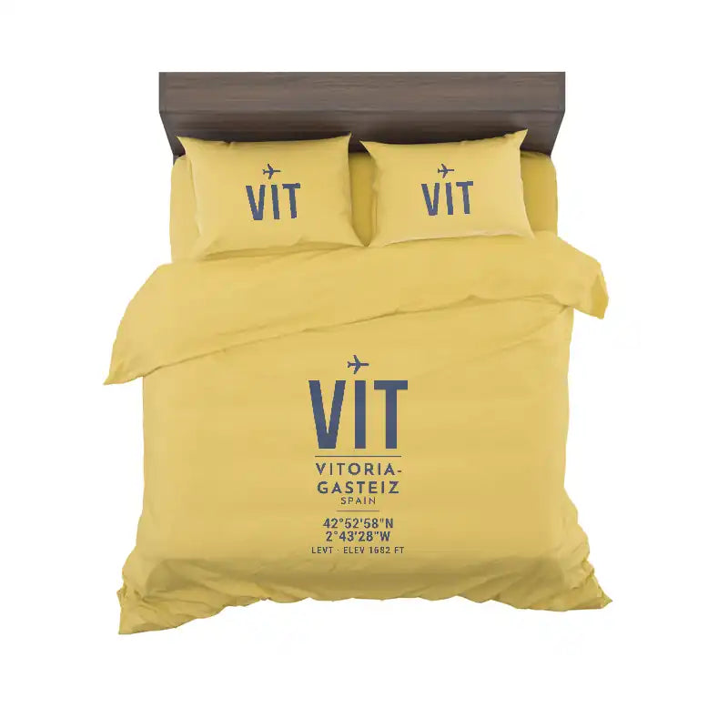 Vitoria Airport (VIT) Bedding Sets & Blankets - Bedding Set - ID Tag - Yellow