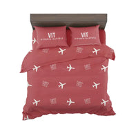 Thumbnail for Vitoria Airport (VIT) Bedding Sets & Blankets - Bedding Set - Pattern - Red