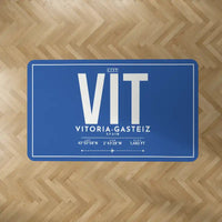 Thumbnail for Vitoria Airport (VIT) Carpets - Carpet Rectangle - ID Tag - Blue