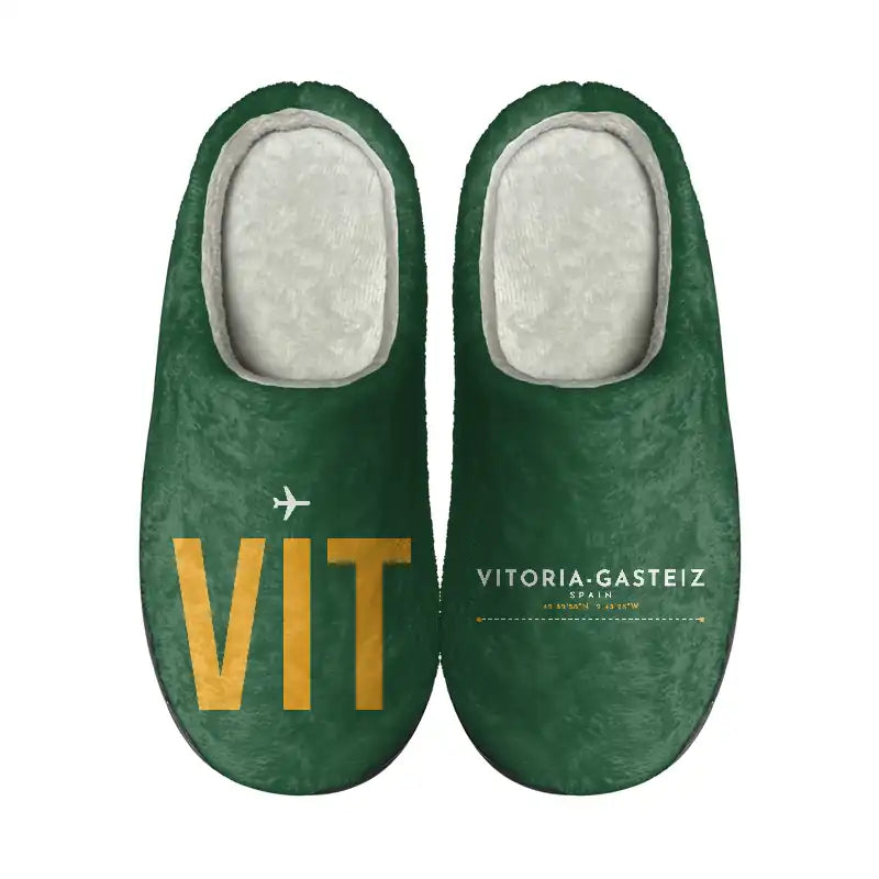 Vitoria Airport (VIT) Slippers & Flip Flops - Slippers - Cotton - Code - Different - Green