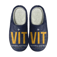 Thumbnail for Vitoria Airport (VIT) Slippers & Flip Flops - Slippers - Cotton - Code - Same - Navy Blue