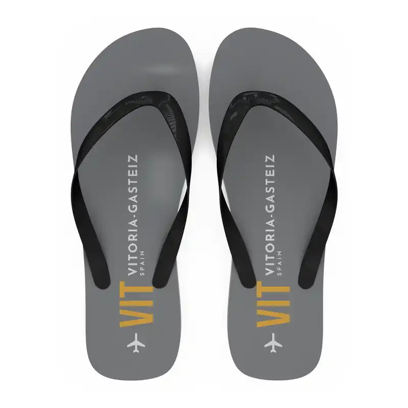 Vitoria Airport (VIT) Slippers & Flip Flops - Slippers - Flip Flops - Code - Gray
