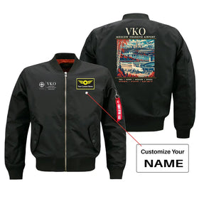 Moscow Vnukovo International Airport (VKO) Bomber Jacket
