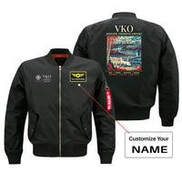 Thumbnail for VKO - Poster - Bomber Jacket - Black + NAME