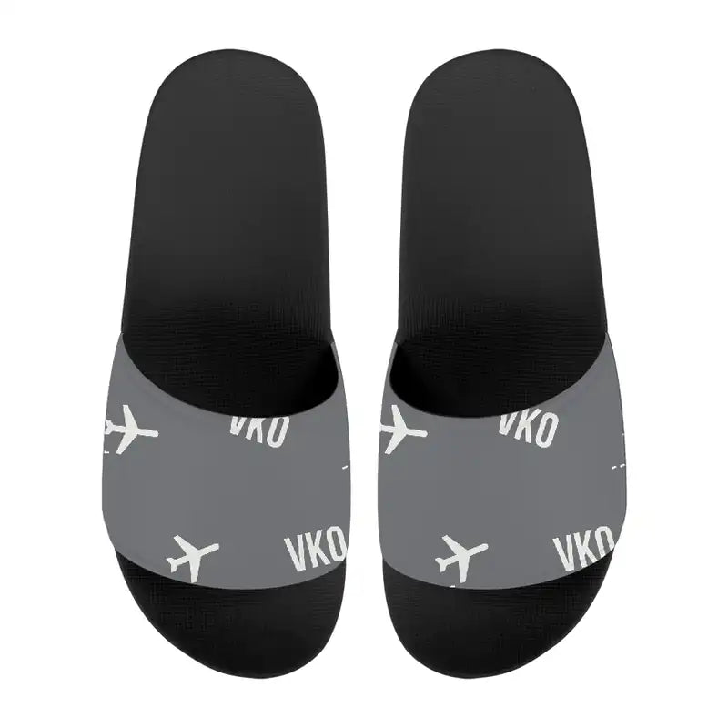 Moscow Vnukovo International Airport (VKO) Slippers & Flip Flops - Slippers - Sport - Pattern - Gray