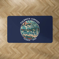 Thumbnail for Valencia Airport (VLC) Carpets - Carpet Rectangle - Badge - Dark Blue