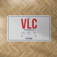Thumbnail for Valencia Airport (VLC) Carpets - Carpet Rectangle - ID Tag + Name - Light Gray