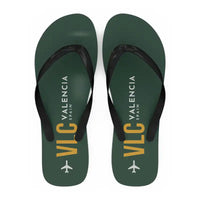 Thumbnail for Valencia Airport (VLC) Slippers & Flip Flops - Slippers - Flip Flops - Code - Dark Green