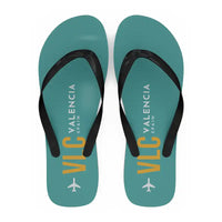 Thumbnail for Valencia Airport (VLC) Slippers & Flip Flops - Slippers - Flip Flops - Code - Turquoise