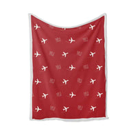 Thumbnail for Bauerfield International Airport (VLI) Bedding Sets & Blankets - Blanket - Pattern - Red