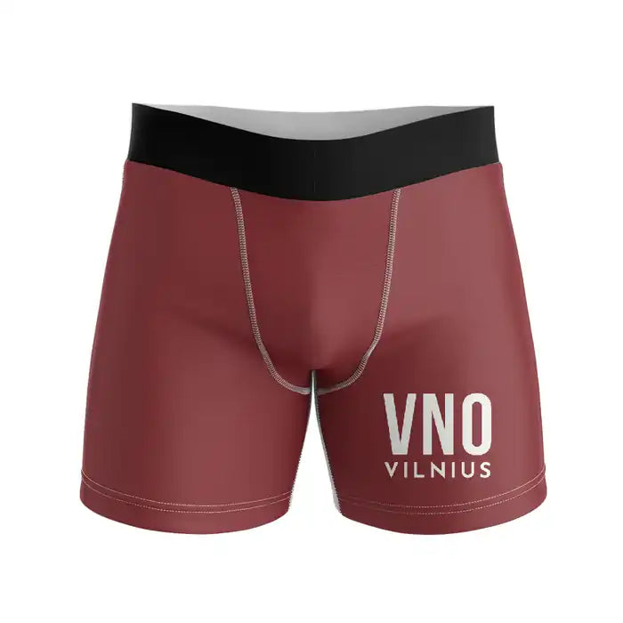 Vilnius Airport (VNO) Men Boxers - Code - Dark Red