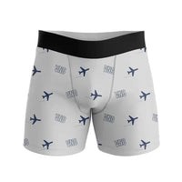 Thumbnail for Vilnius Airport (VNO) Men Boxers - Pattern - Light Gray