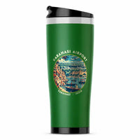 Thumbnail for Lal Bahadur Shastri International Airport (VNS) Travel Mugs - Badge - Stainless Steel (No Holder) - Green