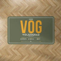 Thumbnail for Volgograd International Airport (VOG) Carpets - Carpet Rectangle - ID Tag - Green Army