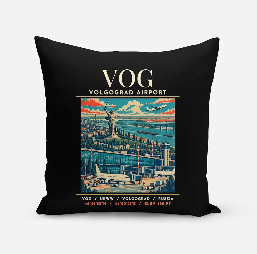 VOG - Poster - Pillow - Black