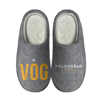 Thumbnail for Volgograd International Airport (VOG) Slippers & Flip Flops - Slippers - Cotton - Code - Different - Gray