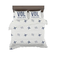 Thumbnail for Nea Anchialos National Airport (VOL) Bedding Sets & Blankets - Bedding Set - Pattern - White