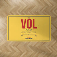 Thumbnail for Nea Anchialos National Airport (VOL) Carpets - Carpet Rectangle - ID Tag + Name - Yellow