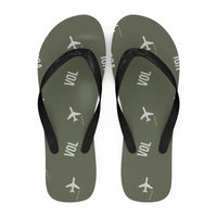 Thumbnail for Nea Anchialos National Airport (VOL) Slippers & Flip Flops - Slippers - Flip Flops - Pattern - Green Army
