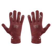 Thumbnail for Destin Fort Walton Beach Airport (VPS) Gloves - Gloves - Full - Pattern - Dark Red