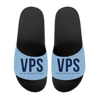 Thumbnail for Destin Fort Walton Beach Airport (VPS) Slippers & Flip Flops - Slippers - Sport - Code - Light Blue