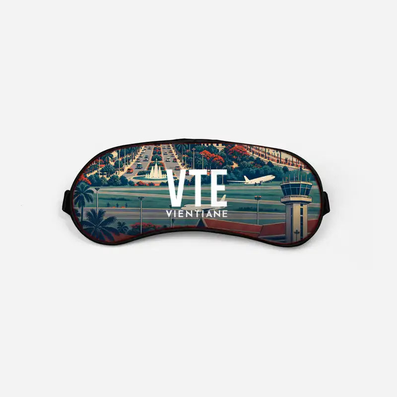 Wattay International Airport Vientiane (VTE) Sleep Masks - Sleep Mask - Scene