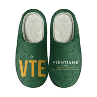 Thumbnail for Wattay International Airport Vientiane (VTE) Slippers & Flip Flops - Slippers - Cotton - Code - Different - Green