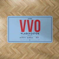 Thumbnail for Vladivostok International Airport (VVO) Carpets - Carpet Rectangle - ID Tag - Light Blue