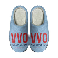 Thumbnail for Vladivostok International Airport (VVO) Slippers & Flip Flops - Slippers - Cotton - Code - Same - Light Blue