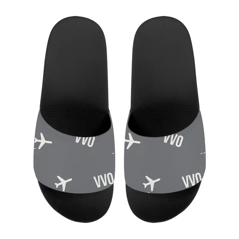 Vladivostok International Airport (VVO) Slippers & Flip Flops - Slippers - Sport - Pattern - Gray