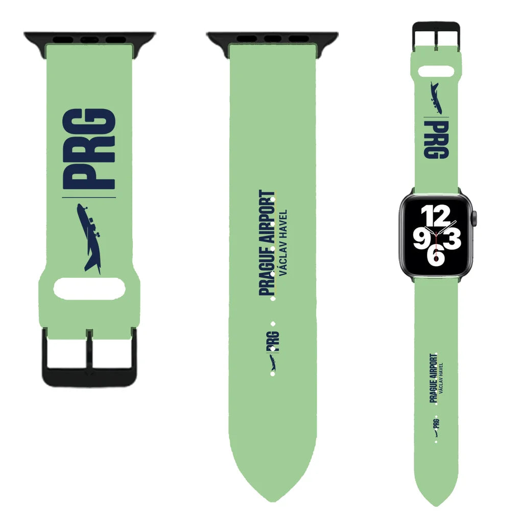 WBV6 | Václav Havel Airport Prague PRG | Light Green (Metal Buckle)