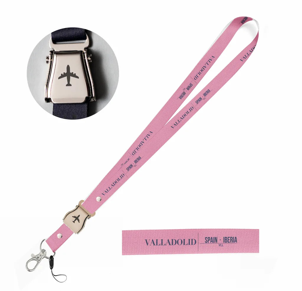 Valladolid City Series seat belt lanyard - pink