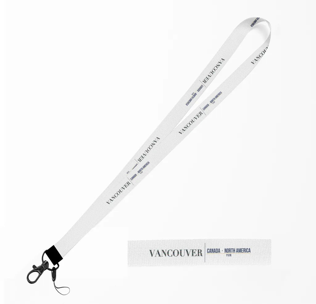 Vancouver City Series lanyard - white