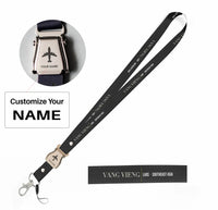 Thumbnail for Vang Vieng City Series seat belt lanyard - black with name