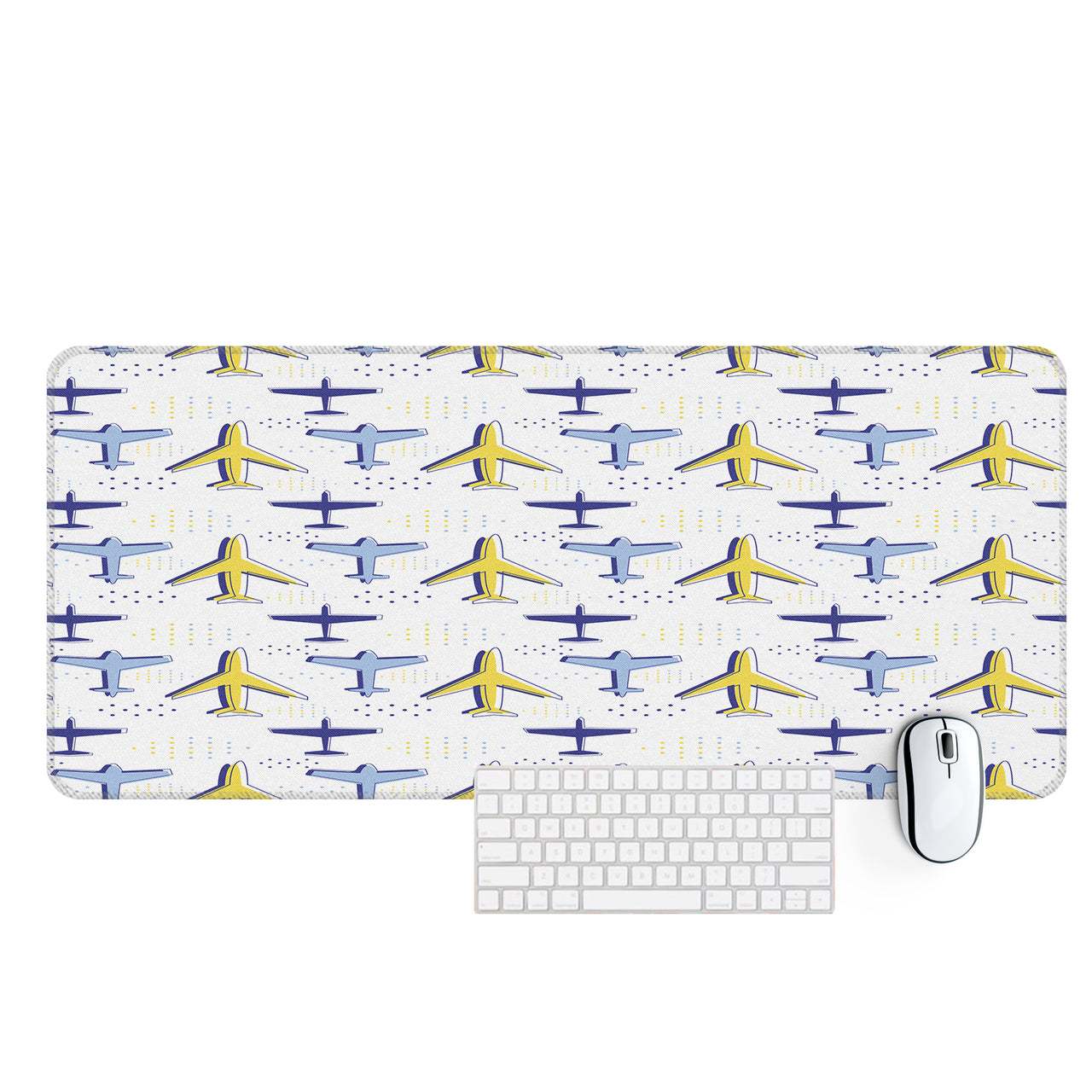 Very Colourful Airplanes Designed Desk Mats