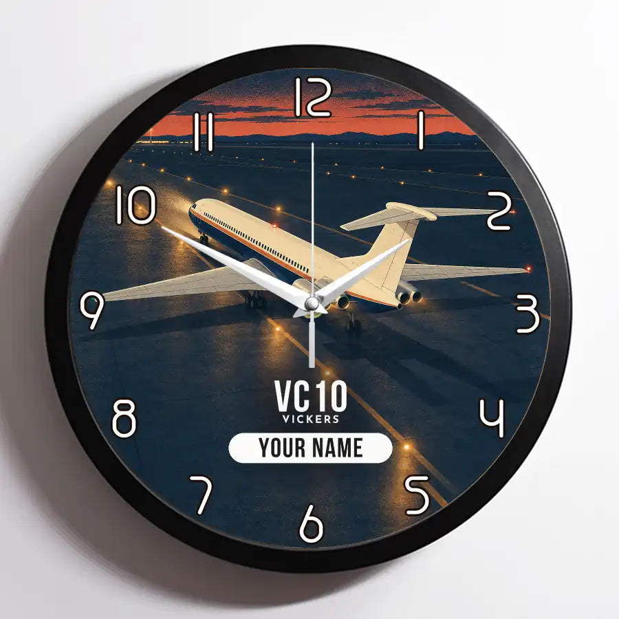 Vickers VC10 - 3D + Name - Framed - Full Print