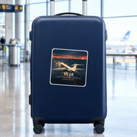 Thumbnail for Vickers VC10 - 3D + Name - Square Sticker - Suitcase