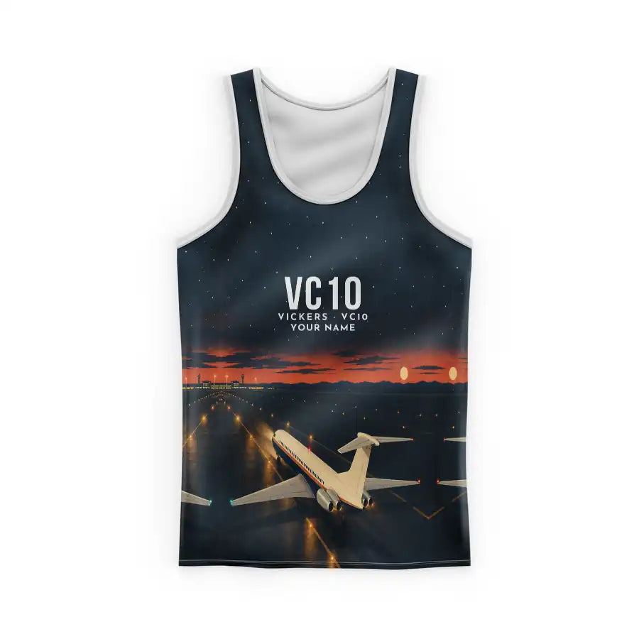 Vickers VC10 3D All-Over Print Clothing - Tank Top - 3D + Name