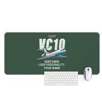 Thumbnail for Vickers VC10 - Cartoon + Name - Desk Mat - Dark Green