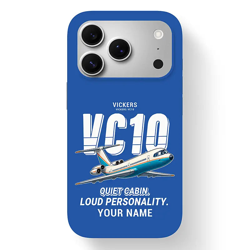 Vickers VC10 - Cartoon + Name - MagSafe iPhone 17 Pro - Blue