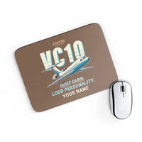 Thumbnail for Vickers VC10 - Cartoon + Name - Mouse Pad - Brown