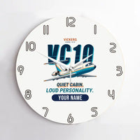 Thumbnail for Vickers VC10 - Cartoon + Name - No Frame - White