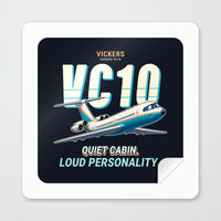 Thumbnail for Vickers VC10 - Cartoon - Square Sticker - Peel