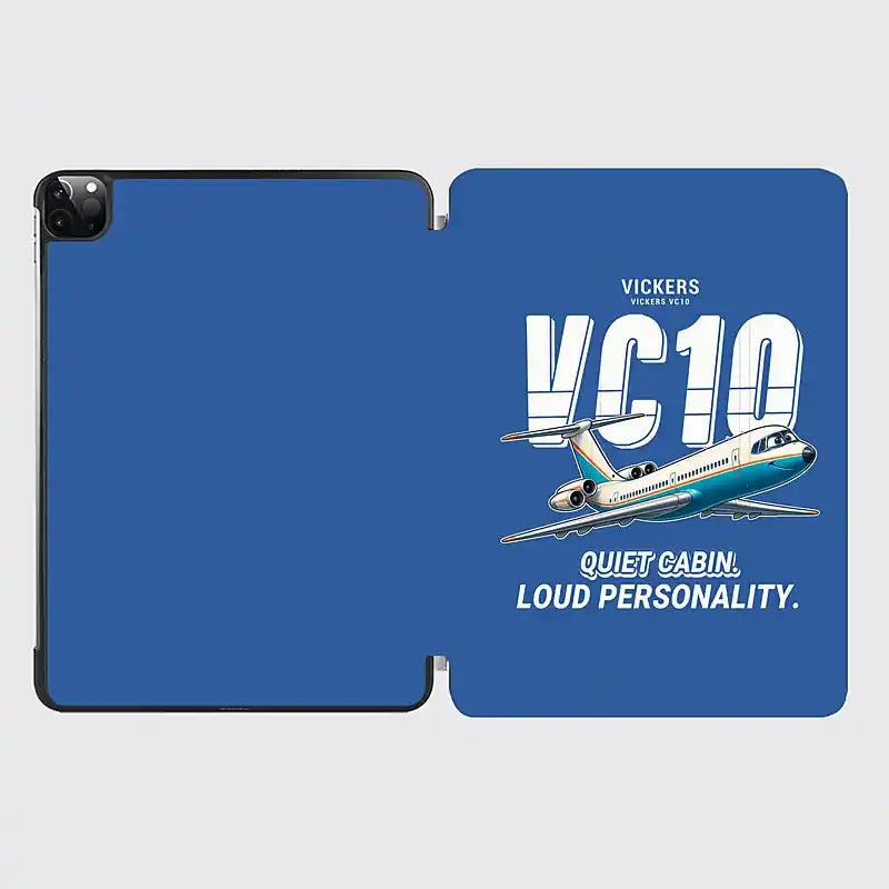 Vickers VC10 - Cartoon - iPad Case - Blue